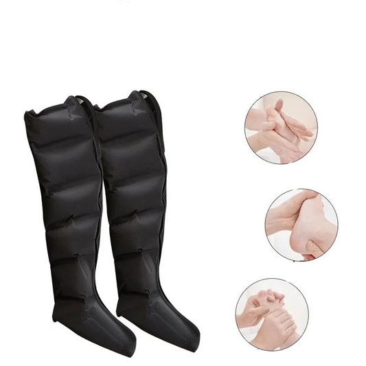 360 Air Pressure Leg Massager Boots with Remote Black-0