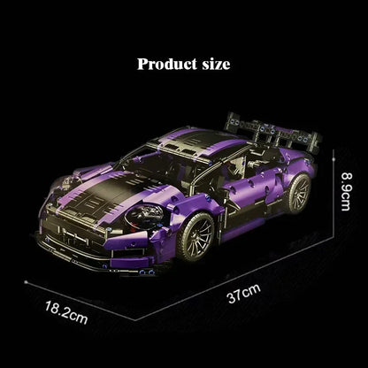1266pcs technology Toy racing car-4