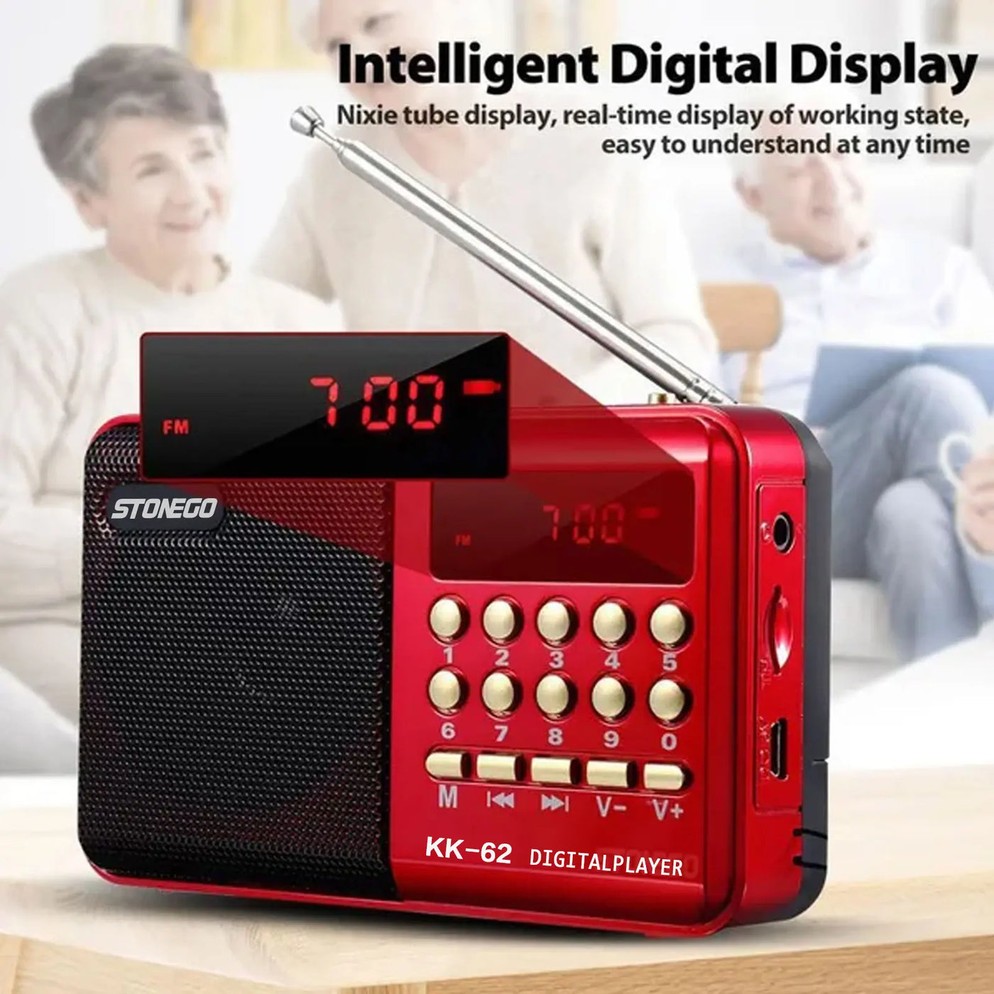Mini Portable Rechargeable Digital FM Radio & MP3 Player-1