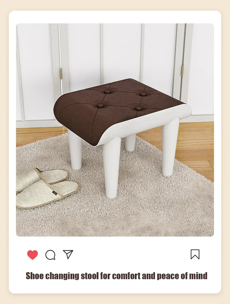 Multi-Functional Portable Office Footrest & Stackable Stool – L-Brown-2