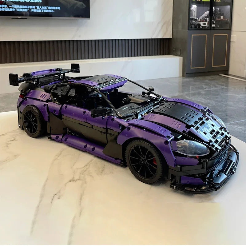 1266pcs technology Toy racing car-2