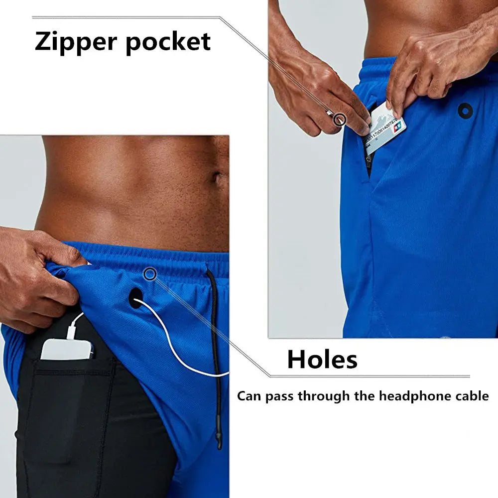 Men's Running and Training Shorts for Summer Fitness Joggers-4