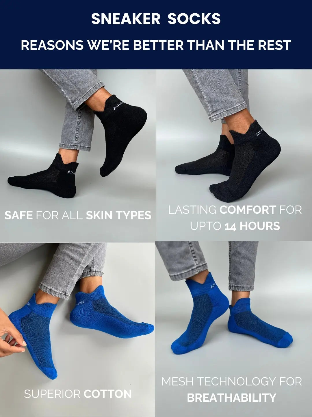  designed to stay hidden in sneakers or flats while offering comfort and support for everyday wear.