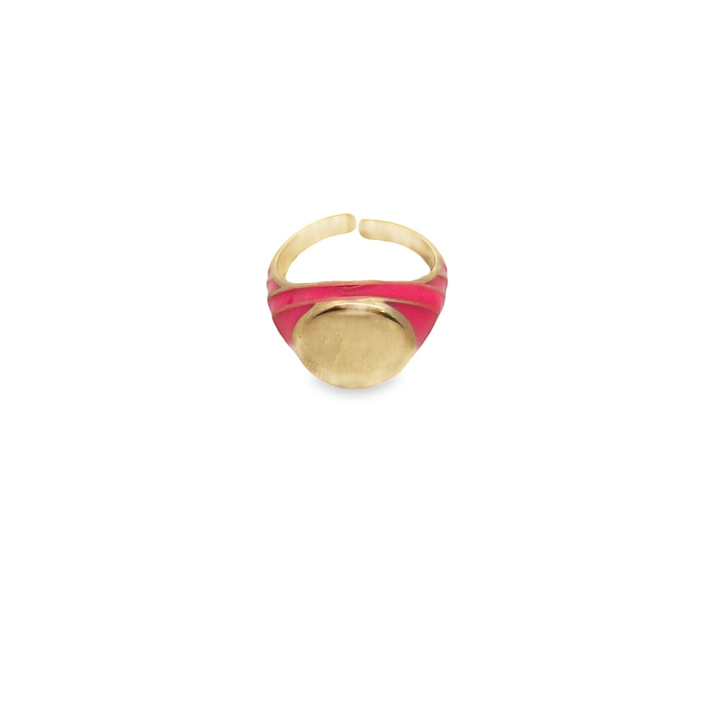 Enamel Ring Adjustable Stackable Rings-2