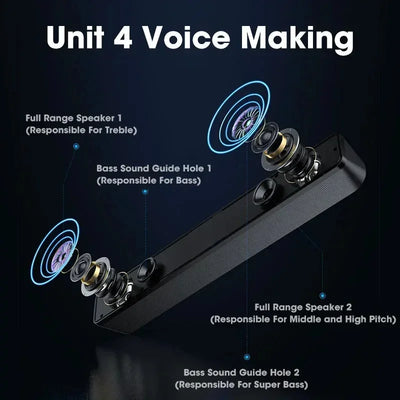 Wired Bluetooth Speaker USB Powered Soundbar-1