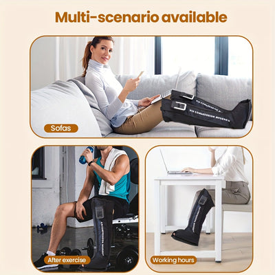 Air Wave Leg Massager with 3D Compression Therapy-4