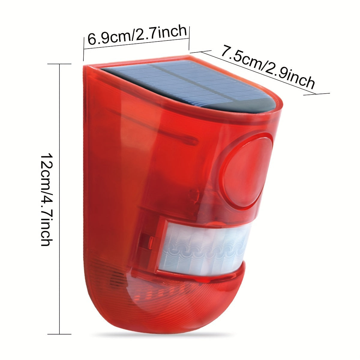 Solar Alarm Lamp with Motion Sensor Siren-1