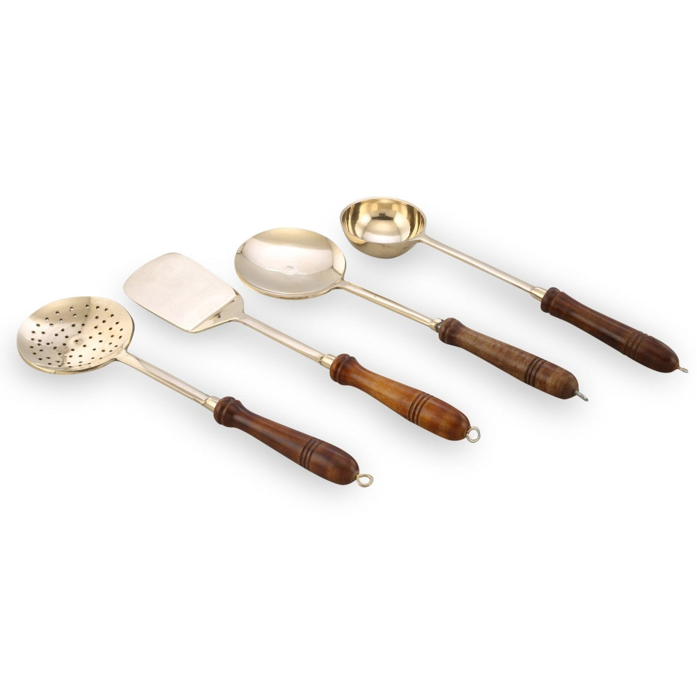 Handcrafted Brass Cooking Cutlery Set | Eco-Friendly Kitchen Tools for Culinary Artistry | Durable, Stylish & Sustainable Utensils