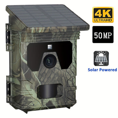 Solar-Powered 4K Wildlife Trail Cam Hunting Camera-1