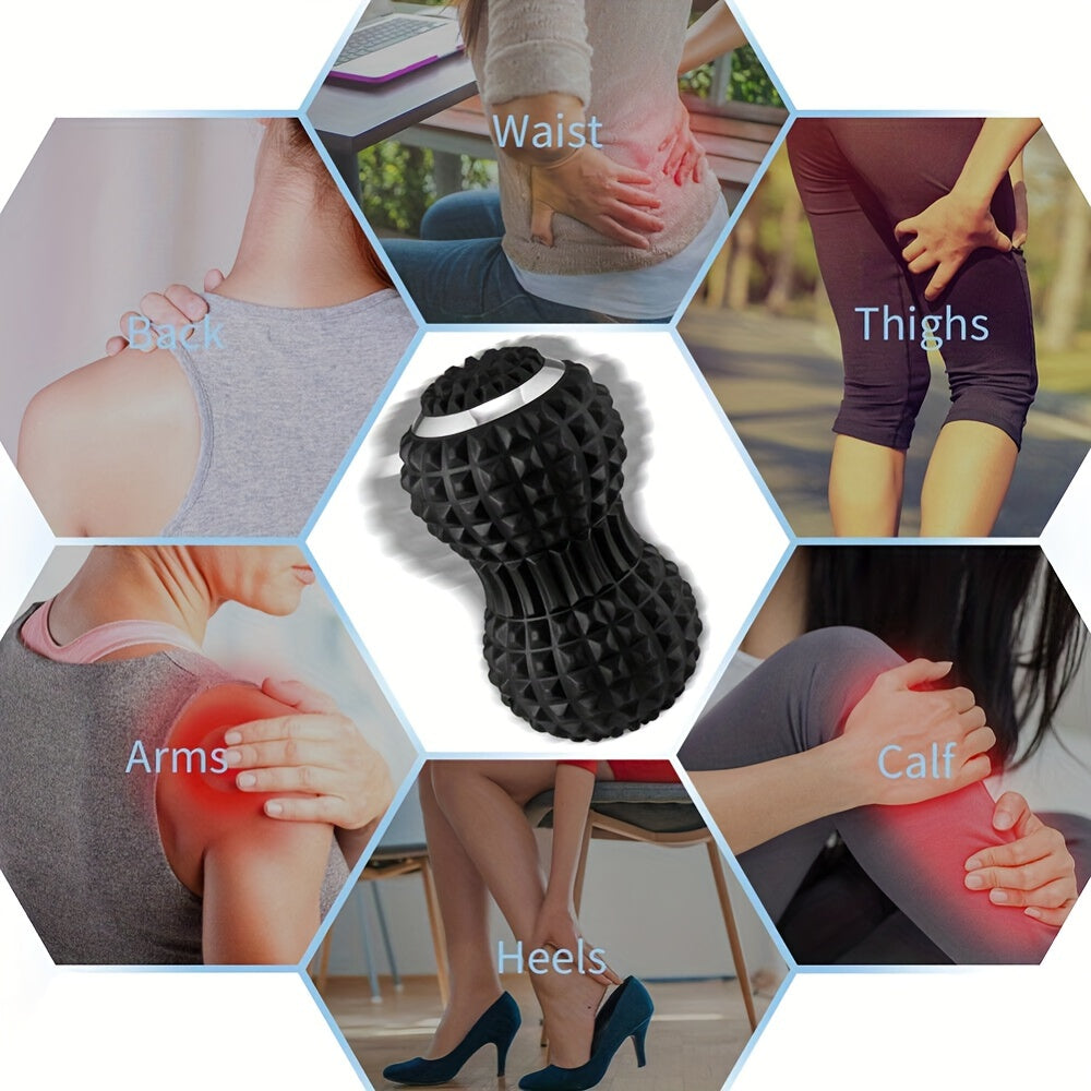 Vibrating Massage Ball for Pain Relief & Deep Tissue Myofascial Release(Black)-2