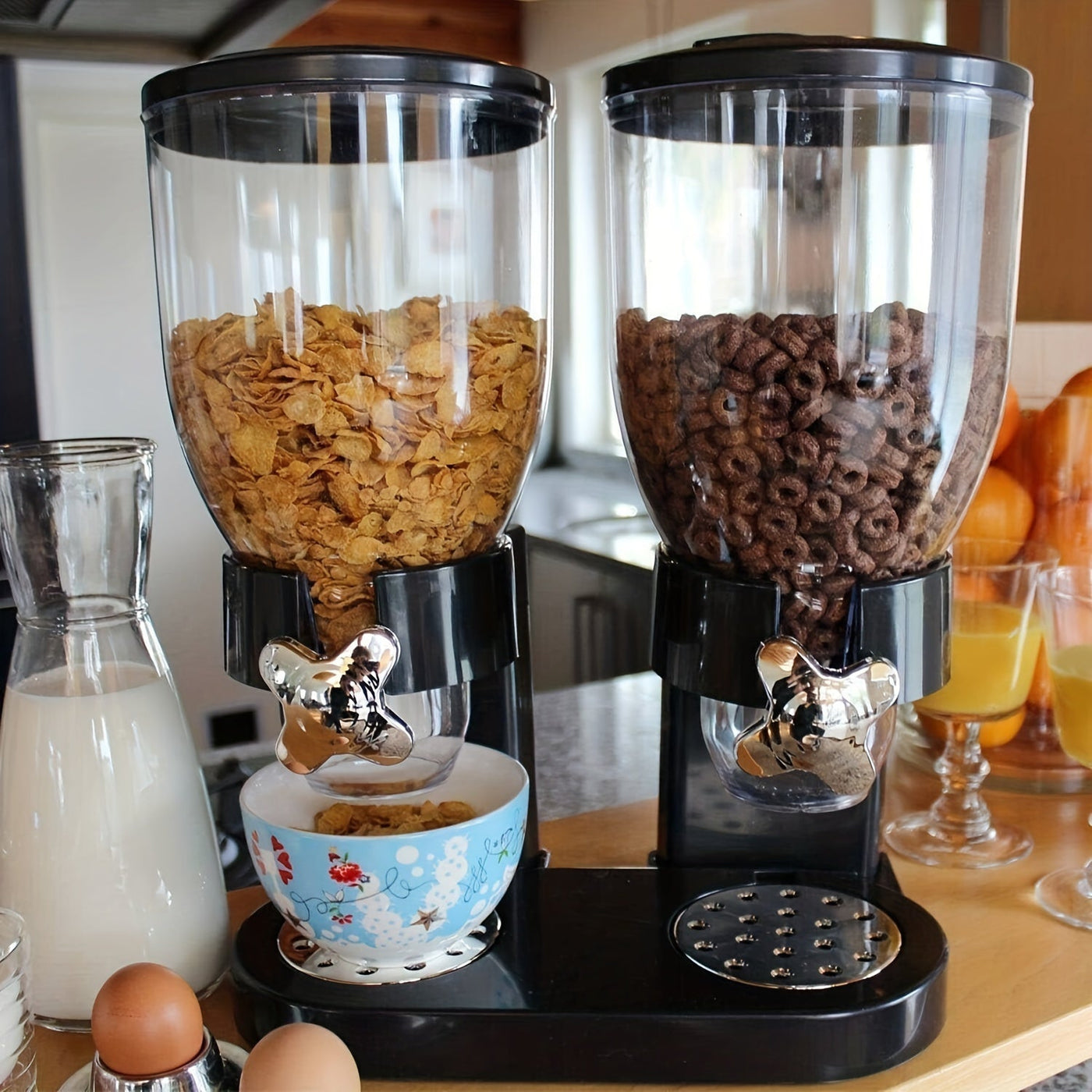 Dual-Control Large Capacity Food Dispenser (2 pcs)-2