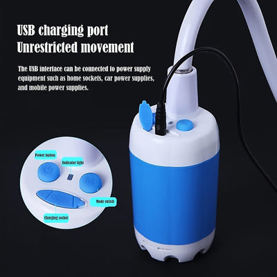 Portable Electric Camping Shower USB Rechargeable-3