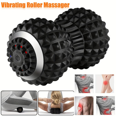 Vibrating Massage Ball for Pain Relief & Deep Tissue Myofascial Release(Black)-1