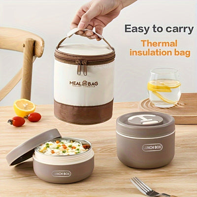 Thermal Lunch Box Stainless Steel Bento-2