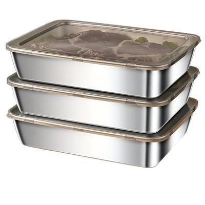 Leak-Proof Stainless Steel Food Storage Containers-0