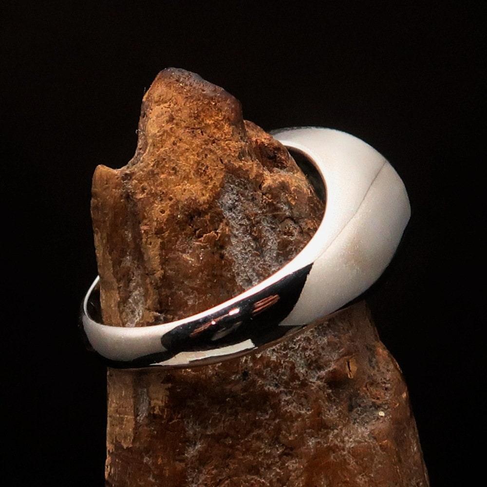 Jesus Ring, Sterling Silver Ring, Pinky Ring, green Hebrew Word Jesus, Hebrew Letter Ring, Religious Ring, Men's Ring - Free Custom Size-2
