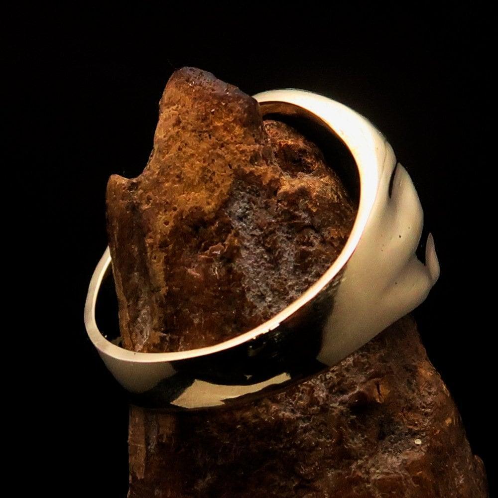 Pegasus Ring, Men's Ring, Corinthian Ring, Pegasus Coin Ring, Greek Goddess Ring, Athena Ring, Costume Ring, Gift for him, Winged Horse Ring-3