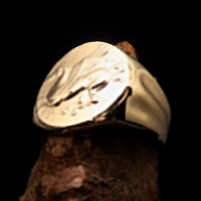 Pegasus Ring, Men's Ring, Corinthian Ring, Pegasus Coin Ring, Greek Goddess Ring, Athena Ring, Costume Ring, Gift for him, Winged Horse Ring-2