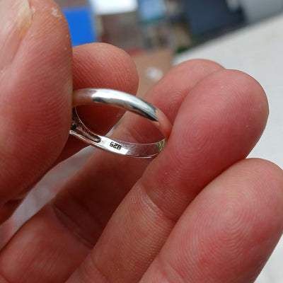 Handmade Moonstone Ring, Moonstone Silver Ring, Marquise Moonstone Ring, Sterling Silver Ring, Marquise Moonstone, Minimalist Ring -Size 7.5-2