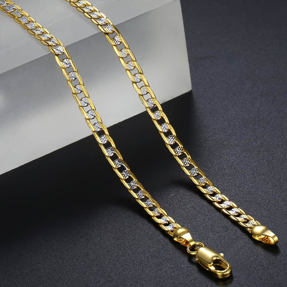 Gold Chain Necklace for Men Women Cuban Link Chains Mens Womens Necklaces Wholesale 2019 Fashion Men's Woman Jewelry-1