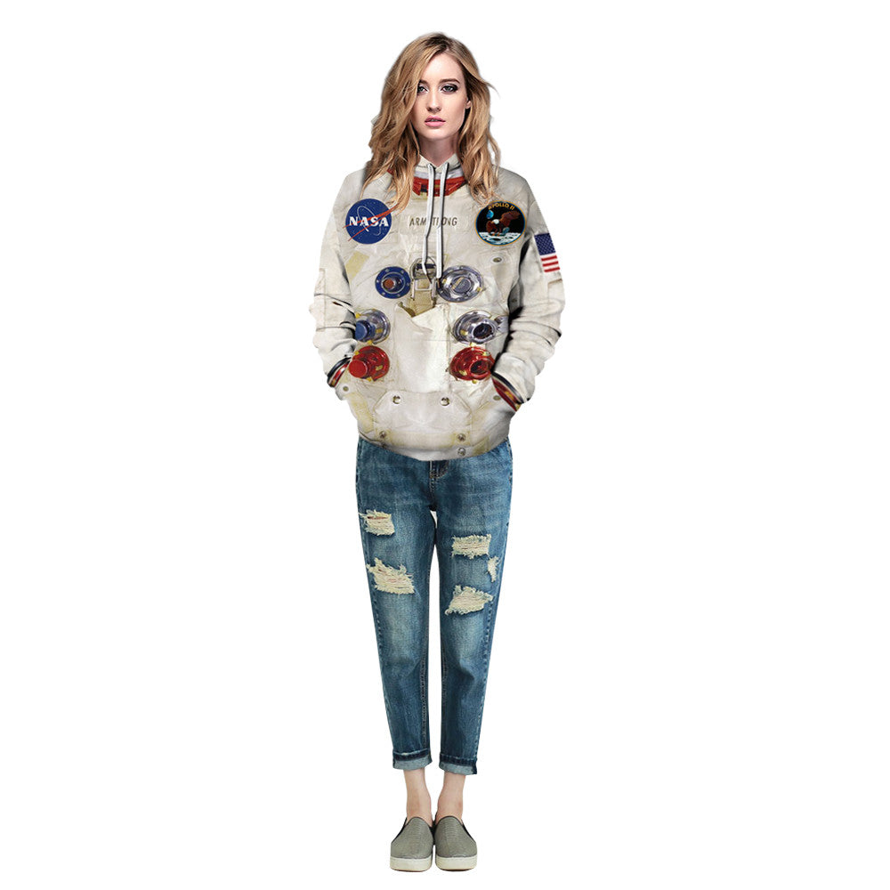 3D Armstrong Space Suite Hoodies Men/Women Casual Spacesuit-2