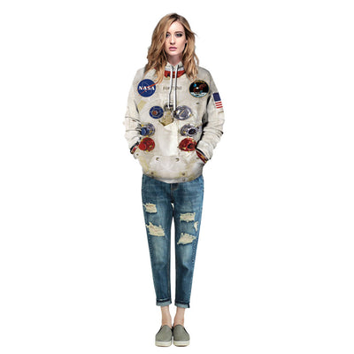 3D Armstrong Space Suite Hoodies Men/Women Casual Spacesuit-2