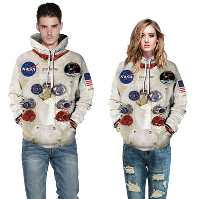 3D Armstrong Space Suite Hoodies Men/Women Casual Spacesuit-0