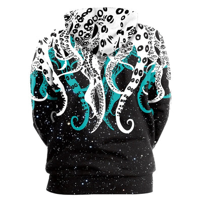 Octopus Printed  Cartoon 3D Women Men Hoodies-1