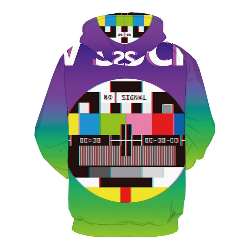 Men Women 3d Colorful 3D Print Geometric Hoodie-1