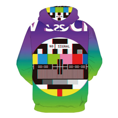 Men Women 3d Colorful 3D Print Geometric Hoodie-1