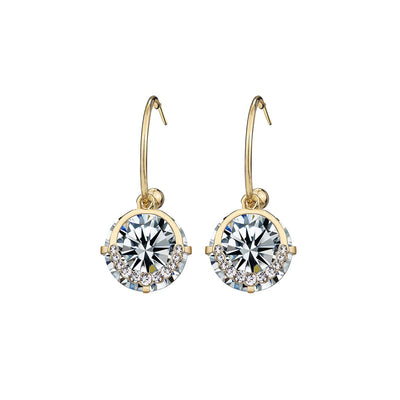Sundial Gold Earring-0