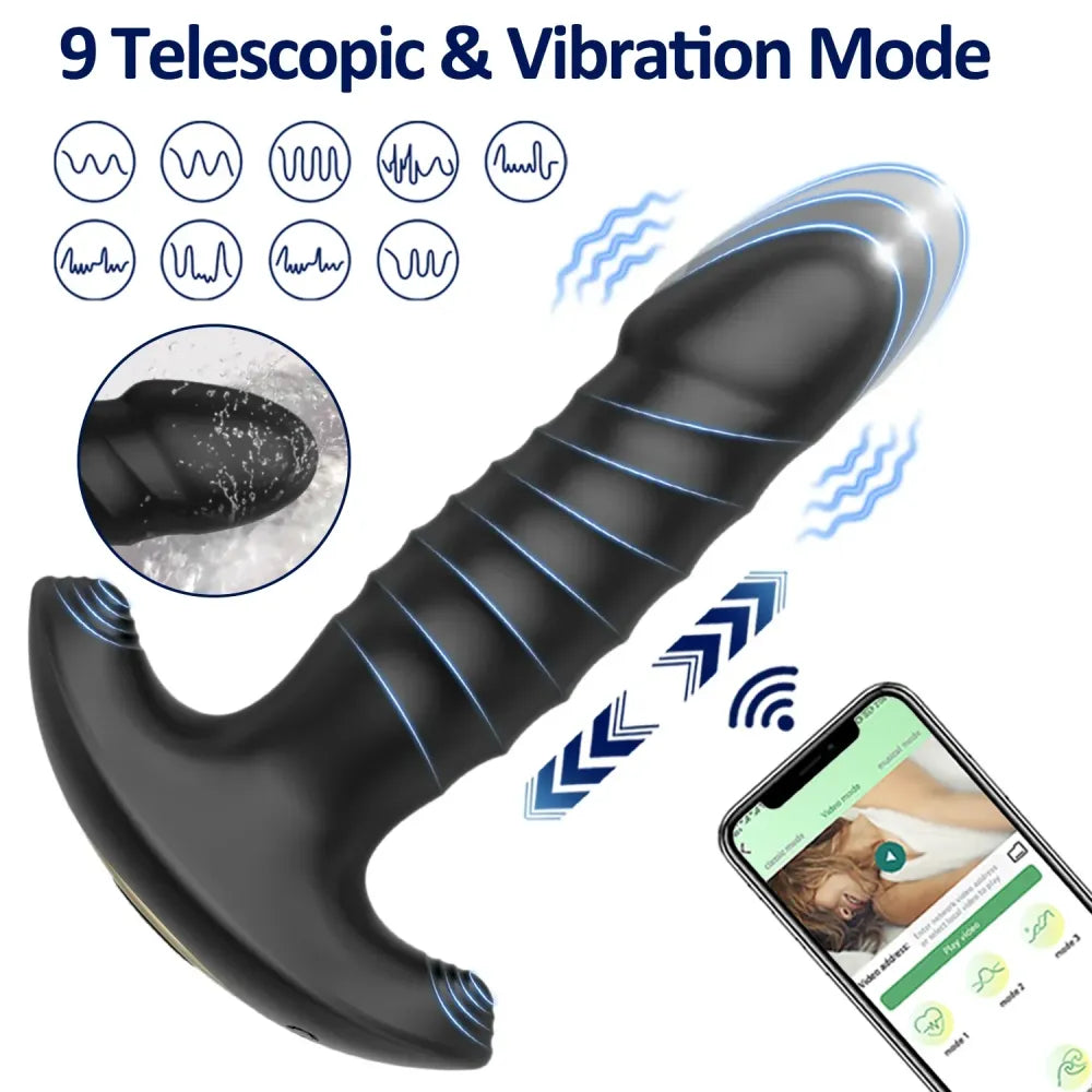 Vibrating Anal Plug for Men and Women-3