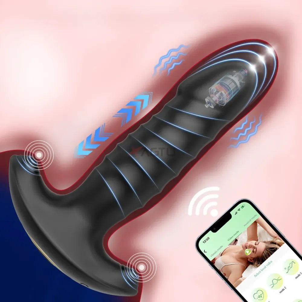 Vibrating Anal Plug for Men and Women-8
