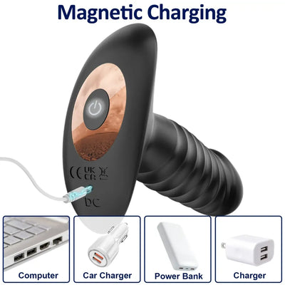 Vibrating Anal Plug for Men and Women-2